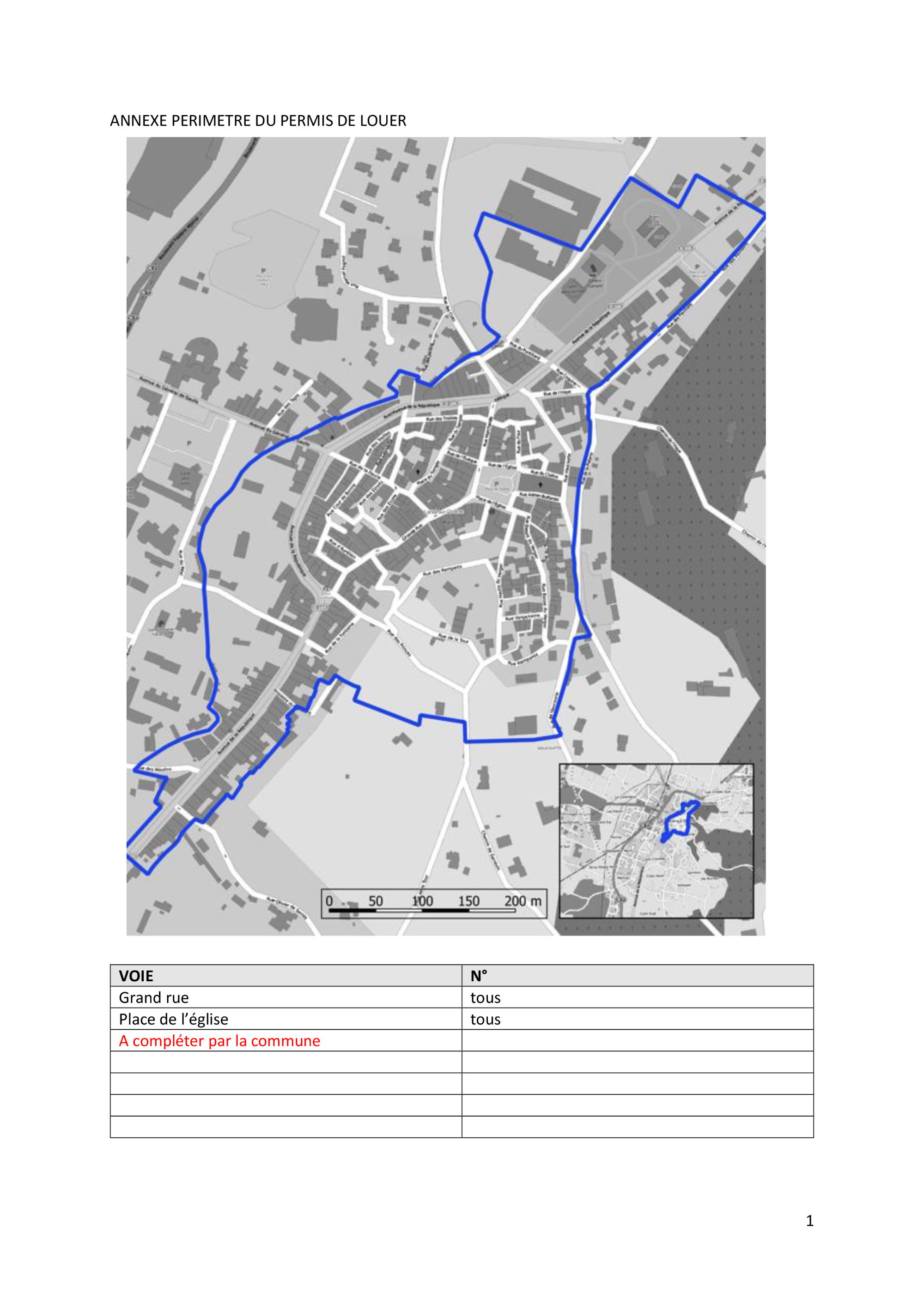Ville de Loriol - Plan permis de louer