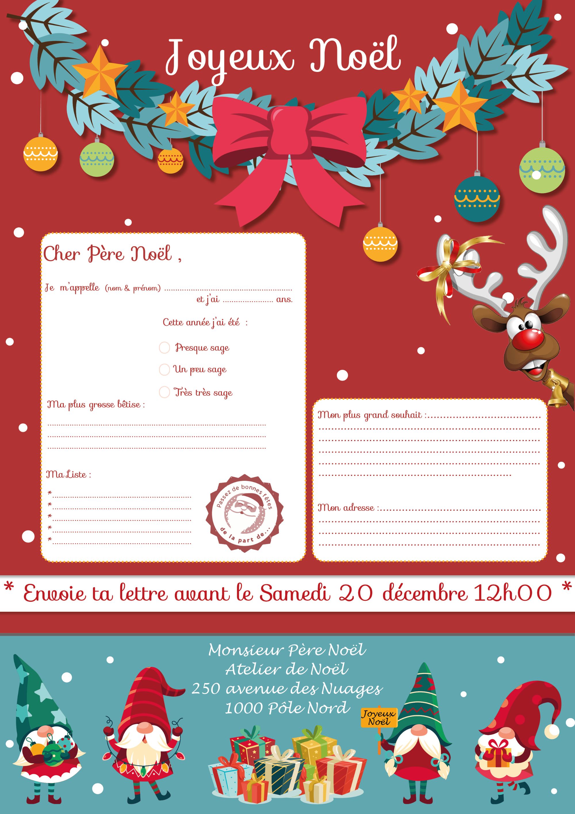 lettre père noel