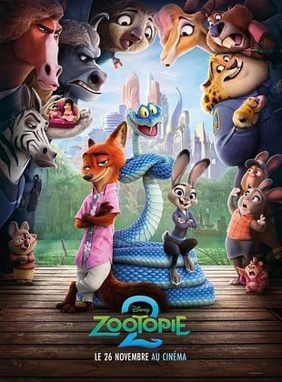 affiche du film zootopie 2