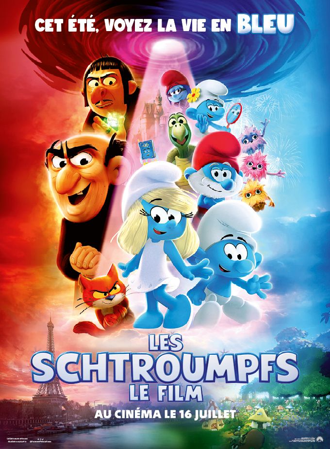 affiche du film les schtroumpfs 