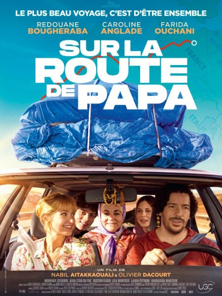 affiche sur la route de papa